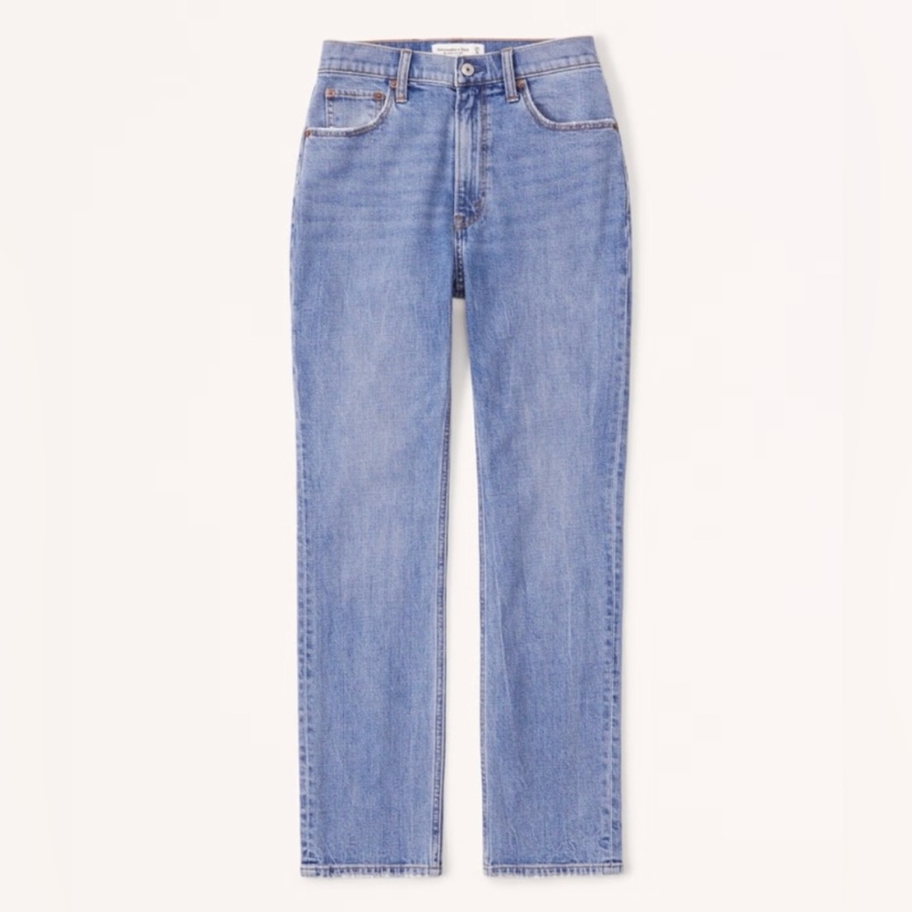 Abercrombie & Fitch Light Blue Straight Ankle Jeans